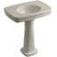 Bancroft 28" Tall Ceramic Vitreous China Rectangular Bathroom Sink-756003612-781547680-790064900