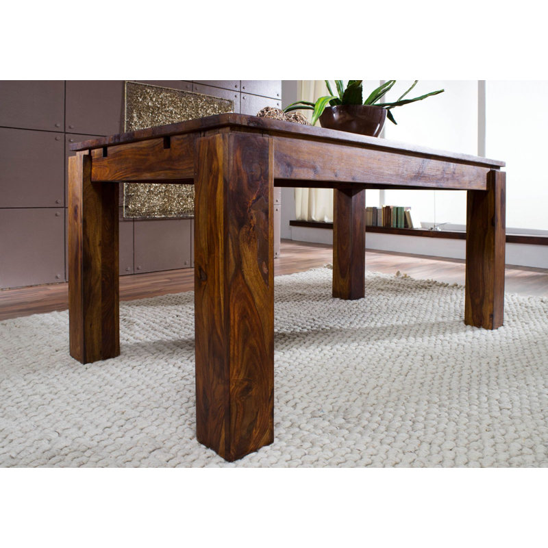 Metro Extendable Solid Wood Dining Table, H76 x L180 x W90cm, Brown