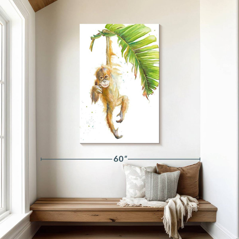 Brampt Monkeys In The Jungle I, 45" H x 30" W