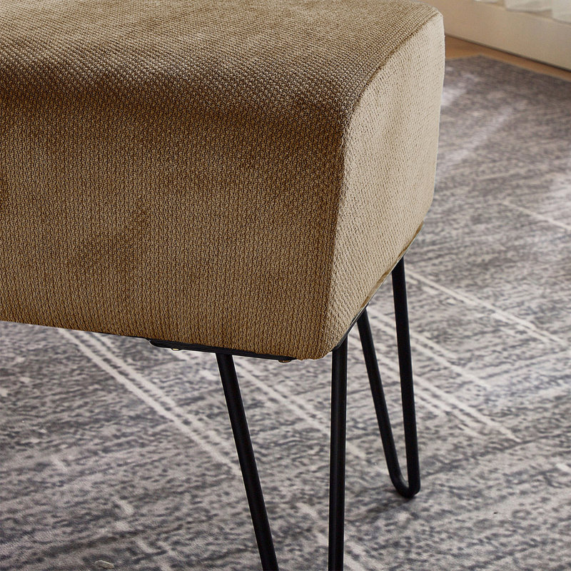 Avilla Upholstered Ottoman, Fungi Polyester