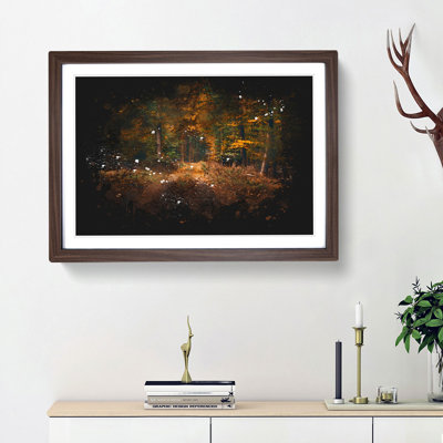 Magical Autumn Forest in Germany - Picture Frame Painting Print