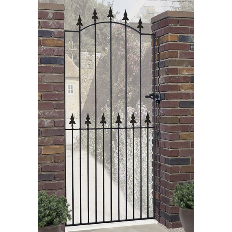 Pinkley Black Metal Gate, 76cm W X 198cm H