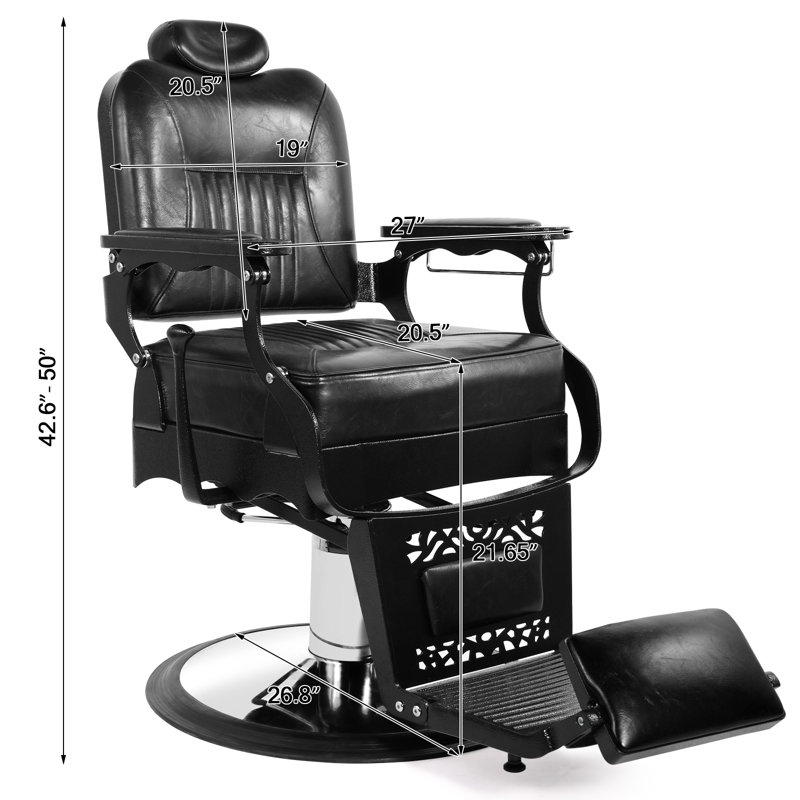 Faux Leather Recliner, Black