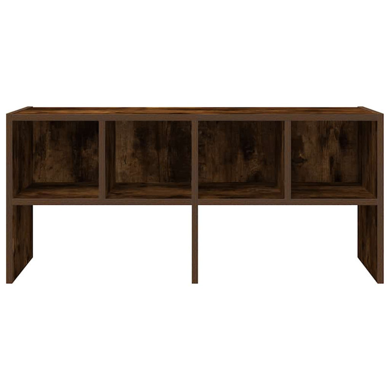 Stefenie 4 Pair Stackable Shoe Rack, Smoked Oak