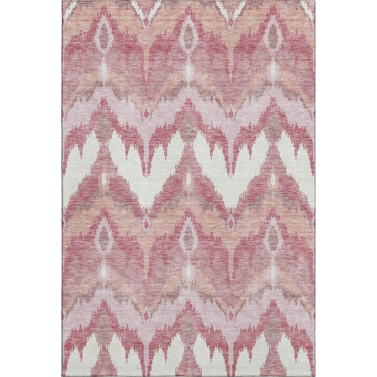 Premium Machine Washable Prisco Blush Rug