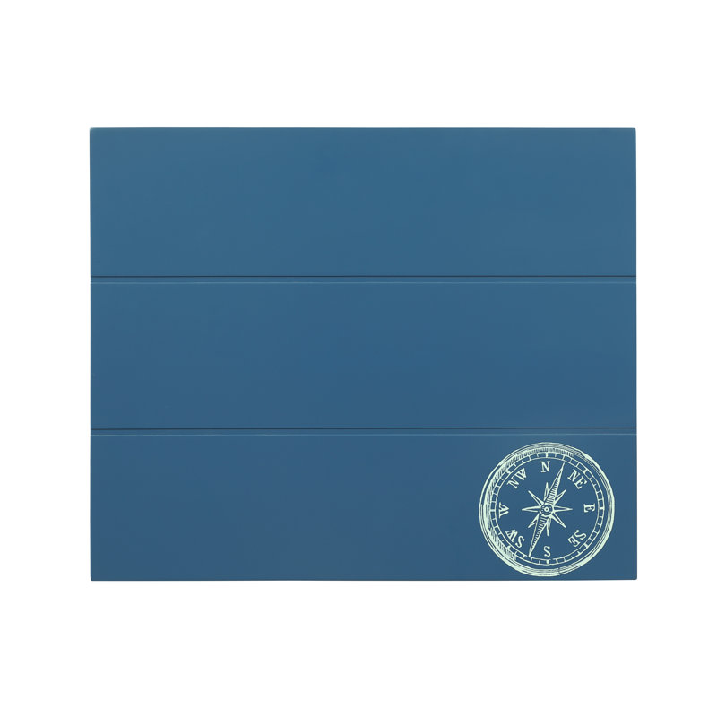 Ally Solid Wood 5 Piece Folding Snack TV Tray Set, Navy