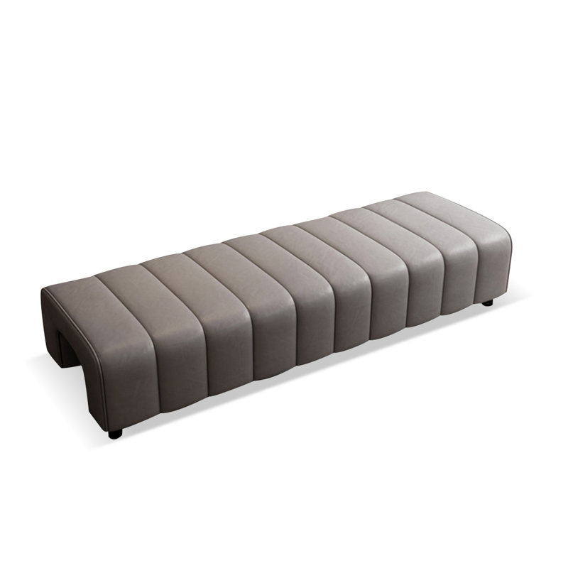 Banc rembourré, Gris