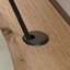 Plateau à clavier coulissant pour bureau d'ordinateur transitionnel, finition brune