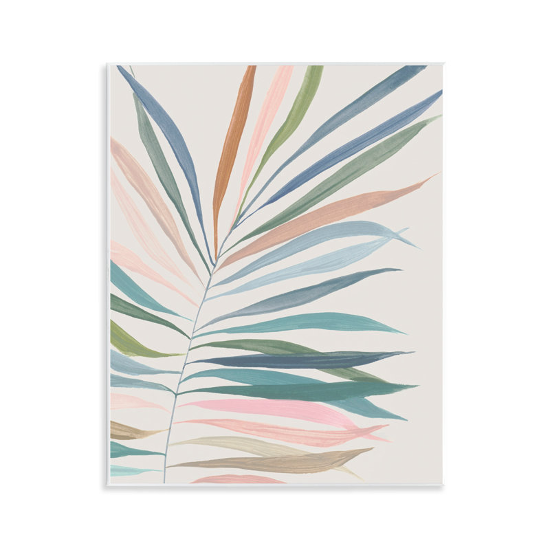 Plaque murale Tropical Harmony Palms, design par Hannah Dawson