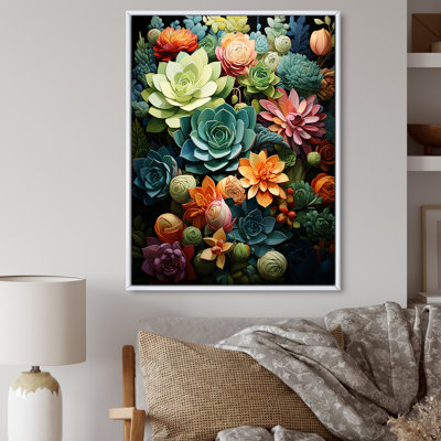 Sisu " Green Balck Succulent Serenity II "