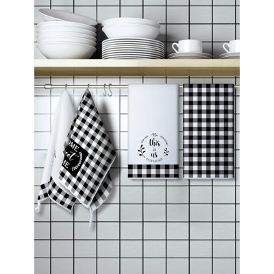 Checkered Dish Cloth Kitchen Towel