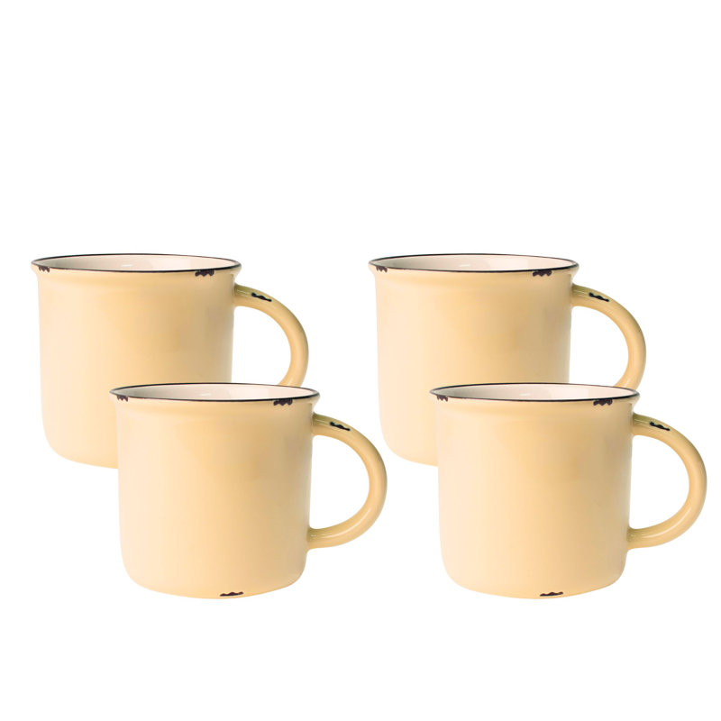 Canvas Home Tinware Stoneware Coffee Mug 16oz, Cream