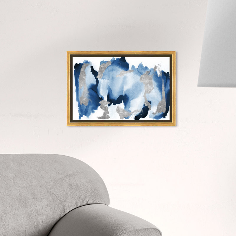 In Too Deep - Peinture sur toile, Or, H 10 po x l 15 po