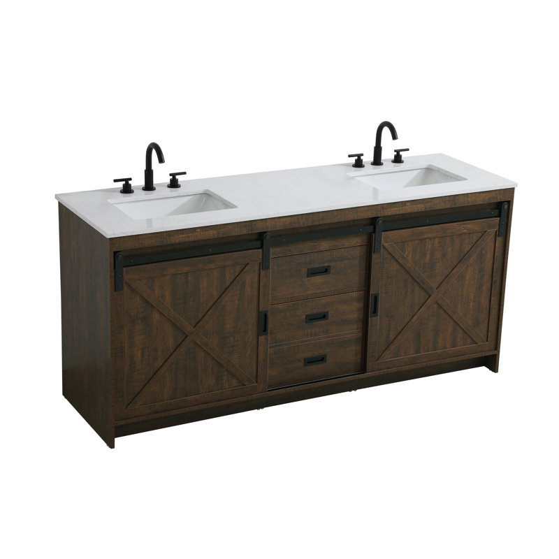 Boden 72 inch Double Bathroom Vanity, Expresso