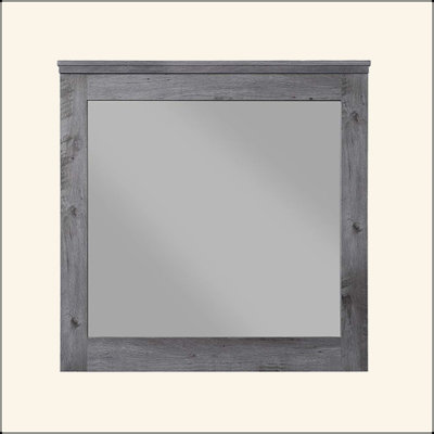 Miroir rustique à finition chêne gris