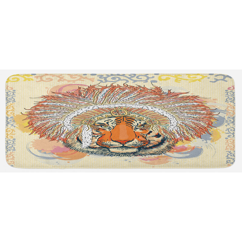 Tapis de cuisine tribal