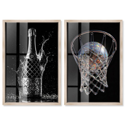 Crystal Splash Set Fashion Fashion Shadowbox Print by Art Remedy