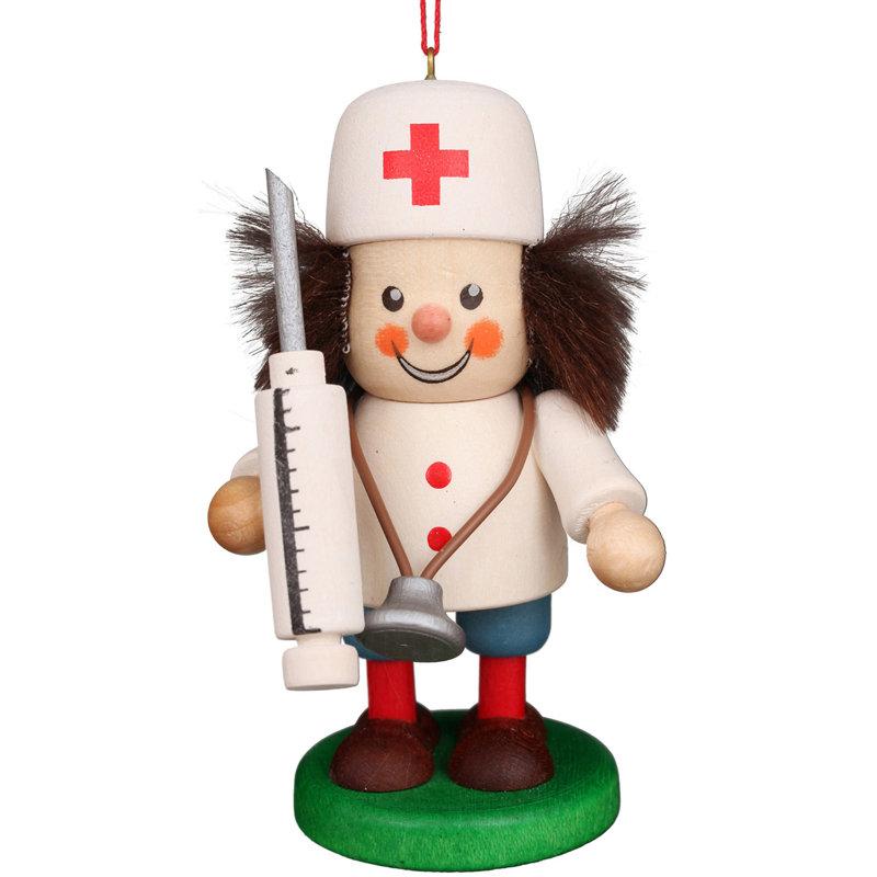 Imboden 4'' Handmade Wood Hanging Figurine Ornament