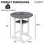 Table de bar extérieure Hdpe de 31,4 po de largeur, table de patio à hauteur de comptoir toutes saisons-1323669275