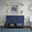 Keisha 49 " W Freestanding Standard Single Vanity Bathroom Vanity With Carrara Marble Top-1981344646