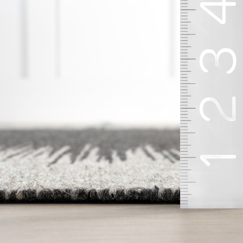 Wolf Reversible Wool Area Rug, Rectangle 9'6" x 13'6"