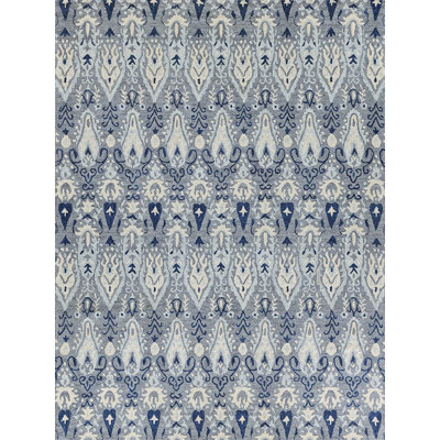 Sarasota Ikat Hand-Tufted Wool  Area Rug