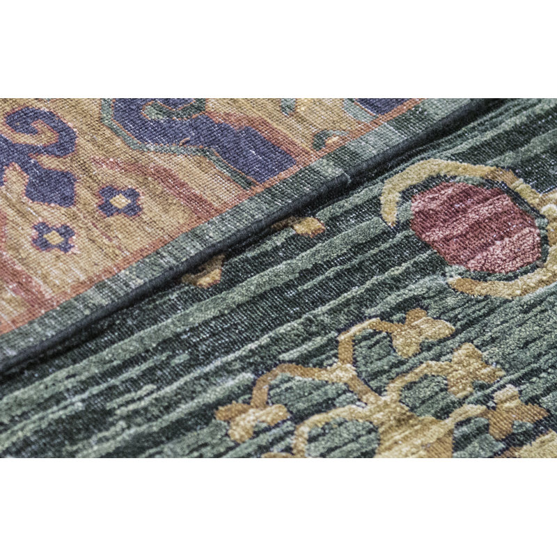 Canterbury Oriental Area Rug in Green/Brown