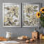 Poinsettia Study I - Ensemble de 2 peintures sur toile encadrées-96792315-96792314