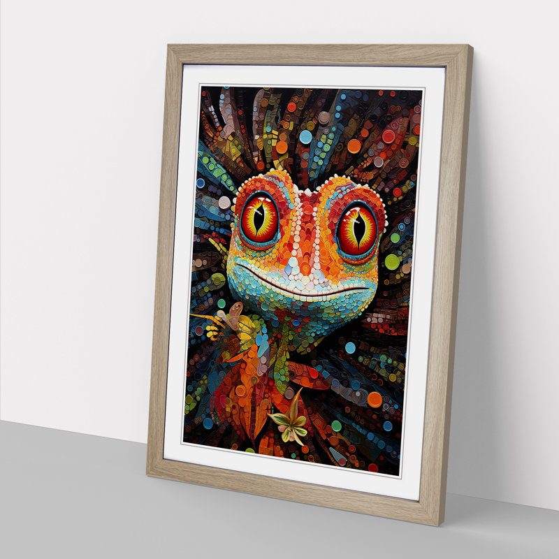 Single Picture Frame Wall Art, 34cm H x 25cm W, Oak Framed