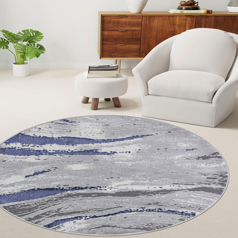 Abstract Indoor / Outdoor Area Rug, Rectangle 60 x 110cm