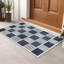 Modern Non-Slip Area Rugs – Blue Cream – Living Room, Hallway Runner, Kitchen & Door Mat – Multiple Sizes-2120391174