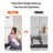 Lunara Full Length Rectangle Tempered Glass Flat Wall Mirror, Home Gym Mirror for Yoga/Dance/Workout Studio Mirror(Set of 2/3)-1072065899