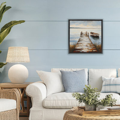 Cadre flottant scintillant, paysage marin, conception LSR Creative Studio
