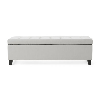 Upholstered Storage Ottoman Bench