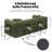 Comfy Corduroy Convertible Sofa Bed - Folding Floor Futon Sleeper with Pillows, Boneless Lounge Loveseat for Living Room Bedroom,Dark Green-142675147