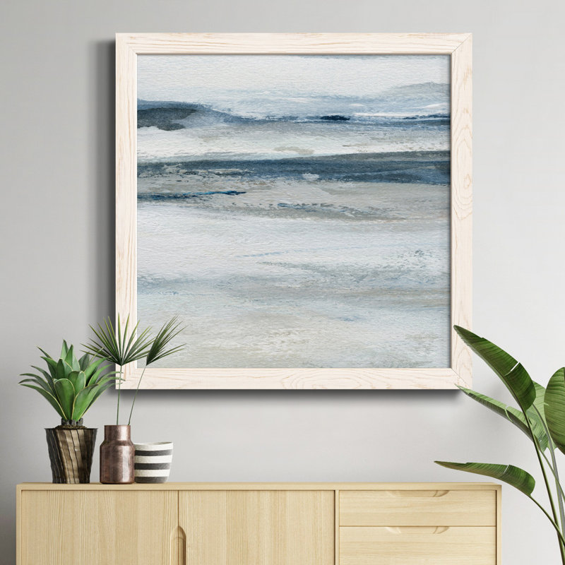 " Boho Cacti II " Painting Print, 20" H x 20" W x 1.5" D, White Framed