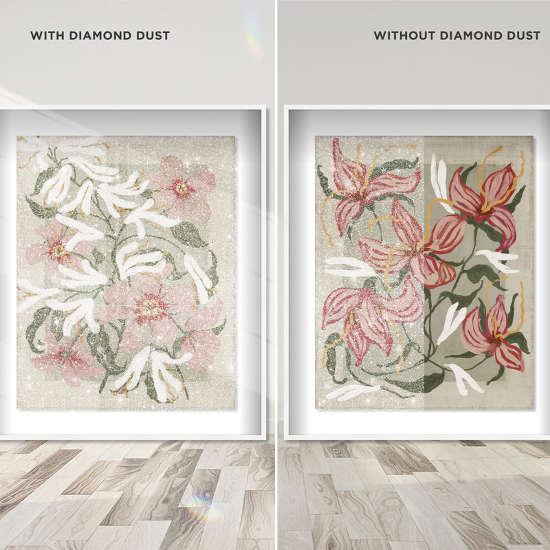 Lilies Flower Set Set by Oliver Gal, 31.5" H x 25.5" W, White Shadowbox
