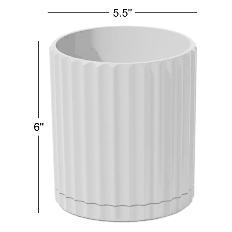 Pot à fleurs 6 "Veradek Demi Series, Sable, 1