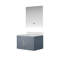 Meuble-lavabo de salle de bain 30 po X P 22 po D, plateau en marbre de Carrare et Miroir à DEL-91086915