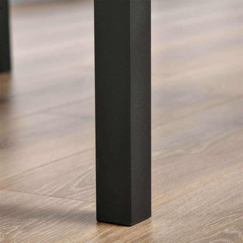 Ensemble de table de bar industriel 3 pièces avec pieds en acier, idéal pour les espaces compacts et les solutions de salle à manger élégantes