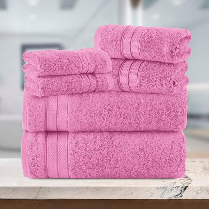 Ensemble de serviettes de bain 6 pièces Elegant Comfort Luxury, Taupe