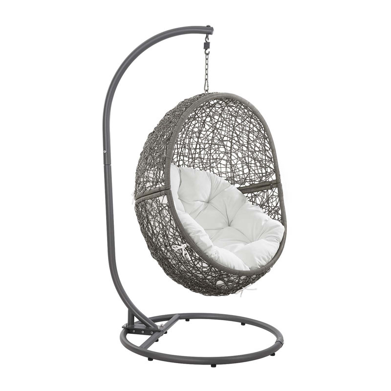 Balancelle d'extérieur Encase, Blanc, gris