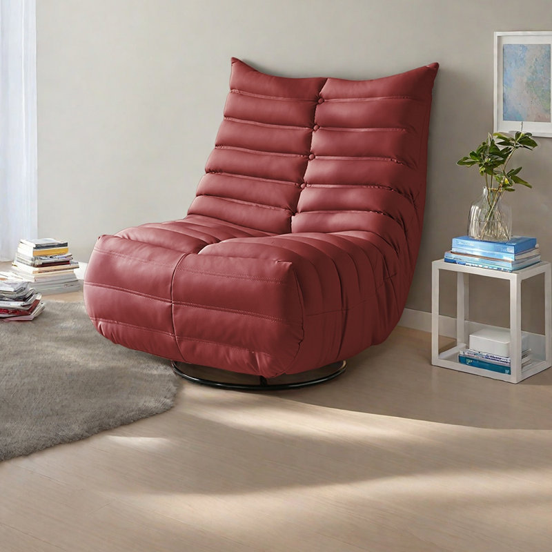 Fauteuil ergonomique inclinable réglable, Rouge