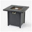 Foyer de table carré au propane 28 po avec cadre en fer noir