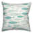 Blanc / bleu sarcelle