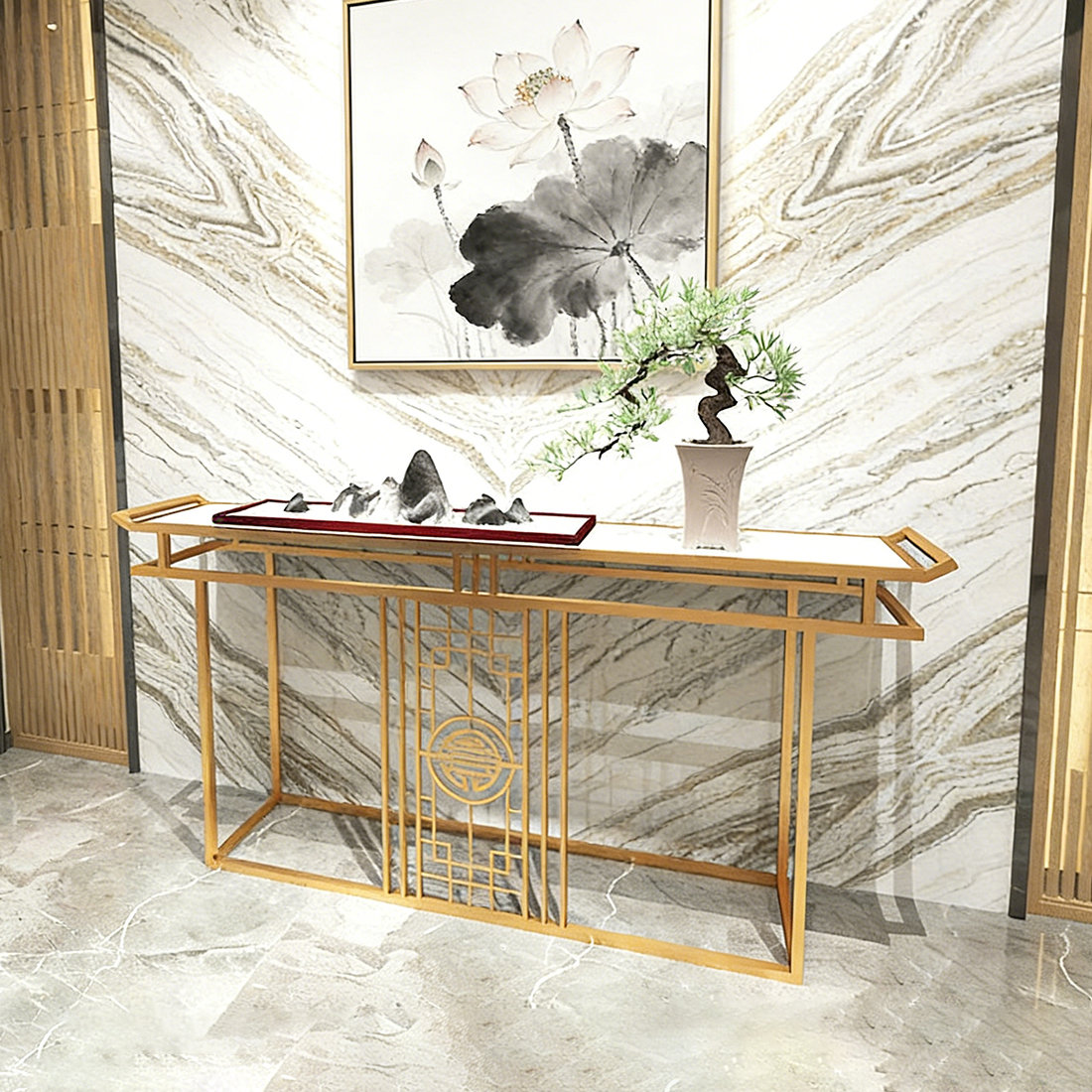 Latitude Run® Chinese style decorative console table - Wayfair Canada