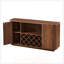Buffet Modern Wavy Curve avec support à vin et tablettes réglables, parfait pour les cuisines et les salles à manger