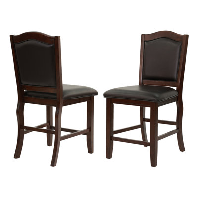Dannette Faux Leather Counter Height Chair