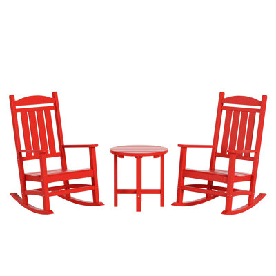 Chaise berçante d'extérieur en plastique Laguna
