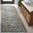 Roshaunda Handtufted Wool Cotton Oriental Rug in Blue/Green-1827201303